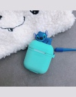 Śliczne Stitch Minnie kubuś miękkiego silikonu Bluetooth bezprzewodowy etui na słuchawki do Apple AirPods hello kitty ulica seza