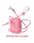 Silikonowe okładki do Apple Airpods akcesoria słuchawki przypadku i9s i10 i11 i13 i19 TWS zestawy smycz powietrza strąków pasek 