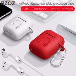 PZOZ etui na słuchawki dla paska Apple Airpods miękki silikonowy futerał na słuchawki akcesoria do słuchawek ochronna, bezprzewo