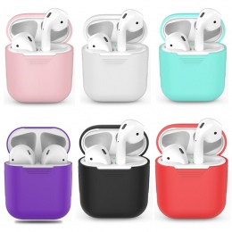 Nowa pokrywa dla AirPods etui na słuchawki TPU silikonowy słuchawki bezprzewodowe z bluetooth Protector pokrywa dla Airpods skrz