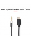 Bluedio 3.5mm typu C kabel audio słuchawki USB C 3.5mm AUX z mikrofonem dla TM TMS T4S t5 T6 T6S V2 słuchawki