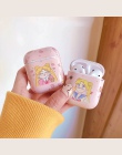 Śliczne Sailor Moon różowy przypadku airpods akcesoria do kreskówek dla Apple Airpods torba do ładowania słuchawki Bluetooth pok