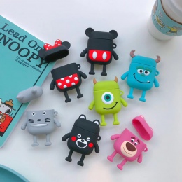 Etui do Apple Airpods Cute Cartoon Mickey Minnie miękka lalka silikonowa dla Airpods bezprzewodowy zestaw słuchawkowy Bluetooth 