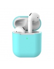 Silikonowe słuchawki przypadki dla Airpods 2 skóry pokrowiec etui Box Protector bezprzewodowe słuchawki ochronna pokrywa Coque d