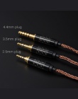 NICEHCK 8 rdzeń wysokiej czystości miedzi kabel do aktualizacji 3.5/2.5/4.4mm wtyczka MMCX/2Pin złącze do AS10 AS06 DT6 C10 C16 