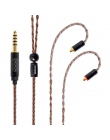 NICEHCK 8 rdzeń wysokiej czystości miedzi kabel do aktualizacji 3.5/2.5/4.4mm wtyczka MMCX/2Pin złącze do AS10 AS06 DT6 C10 C16 