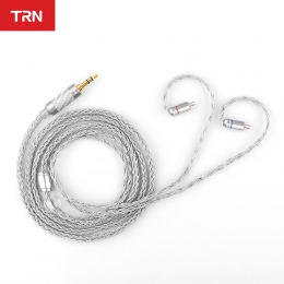 TRN T2 16 rdzeń posrebrzana HIFI kabel do aktualizacji 3.5/2.5/4.4mm wtyczka MMCX/2Pin złącze dla TRN V80 KZ AS10/AS06/ZS10 CCA 