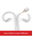 TRN T2 16 rdzeń posrebrzana HIFI kabel do aktualizacji 3.5/2.5/4.4mm wtyczka MMCX/2Pin złącze dla TRN V80 KZ AS10/AS06/ZS10 CCA 