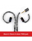 TRN T2 16 rdzeń posrebrzana HIFI kabel do aktualizacji 3.5/2.5/4.4mm wtyczka MMCX/2Pin złącze dla TRN V80 KZ AS10/AS06/ZS10 CCA 