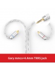 TRN T2 16 rdzeń posrebrzana HIFI kabel do aktualizacji 3.5/2.5/4.4mm wtyczka MMCX/2Pin złącze dla TRN V80 KZ AS10/AS06/ZS10 CCA 