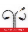 TRN T2 16 rdzeń posrebrzana HIFI kabel do aktualizacji 3.5/2.5/4.4mm wtyczka MMCX/2Pin złącze dla TRN V80 KZ AS10/AS06/ZS10 CCA 