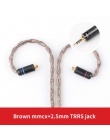 TRN T2 16 rdzeń posrebrzana HIFI kabel do aktualizacji 3.5/2.5/4.4mm wtyczka MMCX/2Pin złącze dla TRN V80 KZ AS10/AS06/ZS10 CCA 