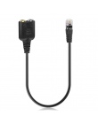 Electop nowy 1 PC 25 cm podwójny 3.5mm Audio Jack żeński na męski RJ9 Adapter wtyczki konwerter kabel PC słuchawki komputerowe t