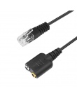 Electop nowy 1 PC 25 cm podwójny 3.5mm Audio Jack żeński na męski RJ9 Adapter wtyczki konwerter kabel PC słuchawki komputerowe t