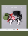 Luksusowe słodkie 3D Charlie brązowy pies cartoon silikonowe ochrony słuchawki etui na słuchawki dla Airpods 1 2 akcesoria pokry