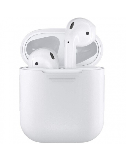 Nowa, odporna na wstrząsy miękki silikonowy futerał ochronny pokrywa tarcza dla słuchawek Apple AirPods, odporna na wstrząsy mię