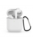 Miękki futerał silikonowy do Apple Airpods 2nd, odporna na wstrząsy pokrywa dla Apple AirPods 2 słuchawki do cienkich powietrza 