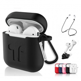 Miękkiego silikonu Bluetooth bezprzewodowy etui na słuchawki do Apple Airpods pokrywa ochronna, odporna na wstrząsy wodoodporna 