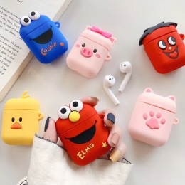 Super Cute Cartoon Minnie miękkie silikonowe Bluetooth bezprzewodowe słuchawki etui na Apple AirPods 1 2 pokrywa silikonowa