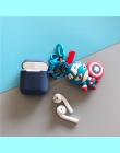 Iron Man Captain America Marvel lalki brelok silikonowe etui do Apple Airpods miękka, odporna na wstrząsy pokrywa dla nowego air