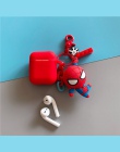 Iron Man Captain America Marvel lalki brelok silikonowe etui do Apple Airpods miękka, odporna na wstrząsy pokrywa dla nowego air