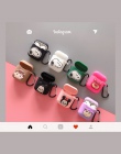 Miękkie silikonowe TPU Cute Cartoon słuchawki bezprzewodowe pokrywa ochronna etui na Apple Airpods 2 Funda Box dla powietrza str