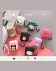 Miękkie silikonowe TPU Cute Cartoon słuchawki bezprzewodowe pokrywa ochronna etui na Apple Airpods 2 Funda Box dla powietrza str