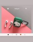 Miękkie silikonowe TPU Cute Cartoon słuchawki bezprzewodowe pokrywa ochronna etui na Apple Airpods 2 Funda Box dla powietrza str