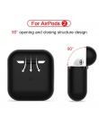 Sprawa silikonowy do AirPods 2 Bluetooth słuchawki bezprzewodowe douszne dla Apple AirPods Case ochronna dla powietrza strąków 2