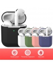 Sprawa silikonowy do AirPods 2 Bluetooth słuchawki bezprzewodowe douszne dla Apple AirPods Case ochronna dla powietrza strąków 2