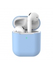 Sprawa silikonowy do AirPods 2 Bluetooth słuchawki bezprzewodowe douszne dla Apple AirPods Case ochronna dla powietrza strąków 2