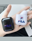 Fala marka Case dla Apple airpods skrzynki pokrywa wyłącznik bezprzewodowy Bluetooth etui na słuchawki Airpods do słuchawek twar