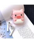 Śliczne miękkie silikonowe etui do Apple Airpods okno ładowania uroczy niedźwiedź brunatny Mickey etui na słuchawki dla AirPods 