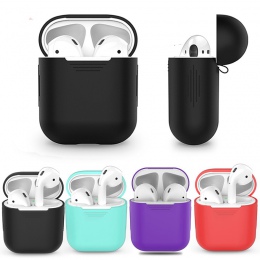 TPU silikonowa bezprzewodowa Bluetooth etui na słuchawki dla AirPods pokrywa ochronna skóry akcesoria dla Apple Airpods okno ład