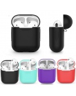 TPU silikonowa bezprzewodowa Bluetooth etui na słuchawki dla AirPods pokrywa ochronna skóry akcesoria dla Apple Airpods okno ład