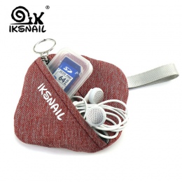 IKSNAIL przenośne słodkie słuchawki/monety kopertówka dla bezprzewodowy/a słuchawki klucz dolara pieniądze torba do przechowywan