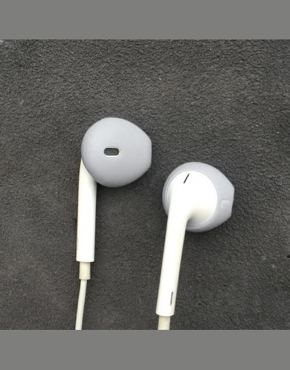 4 pary miękkie silikonowe słuchawki wkładki douszne nakładki na iphone5 5S 6 6 plus 6 s 6 splus 7 7 plus Airpods wkładki do uszu