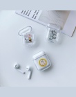 Cartoon słuchawka bezprzewodowa Bluetooth Case dla AirPods pokrywa ochronna akcesoria słodkie twarde etui dla Apple Airpods łado