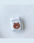 Cartoon słuchawka bezprzewodowa Bluetooth Case dla AirPods pokrywa ochronna akcesoria słodkie twarde etui dla Apple Airpods łado