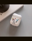 Cartoon słuchawka bezprzewodowa Bluetooth Case dla AirPods pokrywa ochronna akcesoria słodkie twarde etui dla Apple Airpods łado