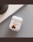 Cartoon słuchawka bezprzewodowa Bluetooth Case dla AirPods pokrywa ochronna akcesoria słodkie twarde etui dla Apple Airpods łado