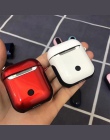 Dla przypadku Airpods miękki TPU + PC zbroja etui, odporna na wstrząsy pokrywa silikonowa dla Apple Airpods torby ochrony