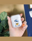 Torby na poduszki powietrzne Mickey Minnie Mouse Cartoon PC przezroczysty futerał na Airpods bezprzewodowy Bluretooth słuchawki 