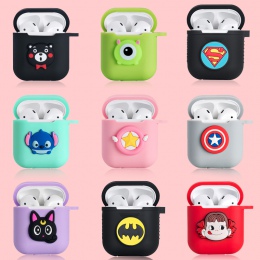 OnePlant Cute Cartoon Stitch Minnie miękkiego silikonu Bluetooth bezprzewodowy etui na słuchawki do Apple AirPods Marvel kotek z