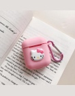 Nowy Cartoon DIY silikonowe etui do Apple Airpods akcesoria do i10 TWS słuchawki Bluetooth pokrywa ochronna torba Anti-lost pase