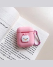 Nowy Cartoon DIY silikonowe etui do Apple Airpods akcesoria do i10 TWS słuchawki Bluetooth pokrywa ochronna torba Anti-lost pase