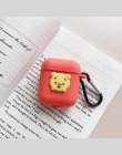 Nowy Cartoon DIY silikonowe etui do Apple Airpods akcesoria do i10 TWS słuchawki Bluetooth pokrywa ochronna torba Anti-lost pase