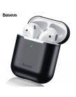 Baseus etui na słuchawki dla Airpods 1 2 futerał silikonowy do kapsułek Apple Air skrzynki pokrywa odporny na wstrząsy ochronna 