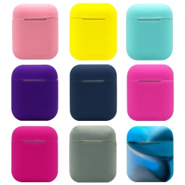Kolorowe słuchawki ochraniacz zestaw do Apple Airpods przenośny silikonowy pasek pokrywy skrzynka dla powietrze zestaw słuchawko
