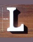 1 pc biały drewniane litery alfabetu angielskiego słowo spersonalizowane nazwa Design Art Craft darmowa stojący serce kształt śl